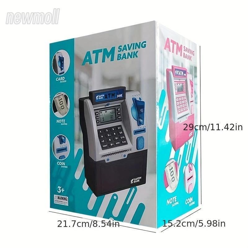 Interactive Kids ATM Piggy Bank - Fun And Educational Money Learning Experience With Interactive Games That Feature Real ATMs